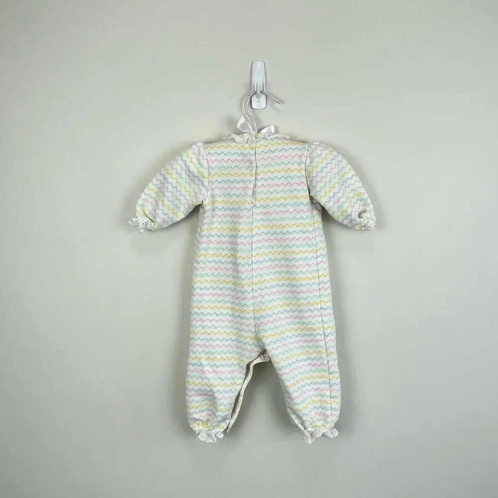 Vintage Carter's Pastel Striped Coverall 6 Months USA